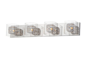 ET2 Lighting Gem 4-Light Bath Vanity with PC Shade
