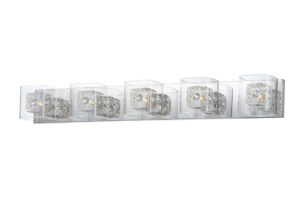 ET2 Lighting Gem 5-Light Bath Vanity with PC Shade