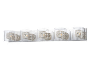 ET2 Lighting Gem 5-Light Bath Vanity with SV Shade