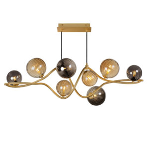 ET2 Lighting Planetary 8-Light LED Linear Pendant