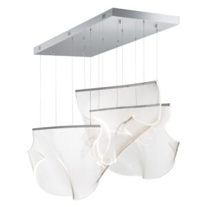 ET2 Lighting Rinkle 3-Light Linear LED Pendant