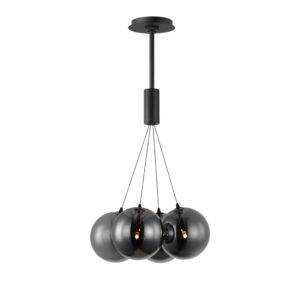 ET2 Lighting Burst 4-Light LED Pendant - Smoke