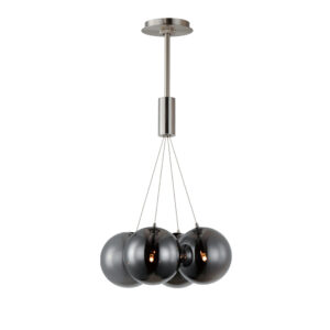 ET2 Lighting Burst 4-Light LED Pendant - Smoke
