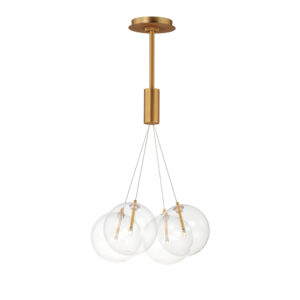 ET2 Lighting Burst 4-Light LED Pendant - Clear