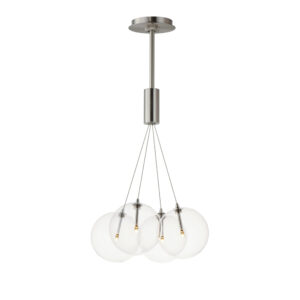 ET2 Lighting Burst 4-Light LED Pendant - Clear