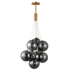 ET2 Lighting Burst 9-Light LED Pendant - Smoke