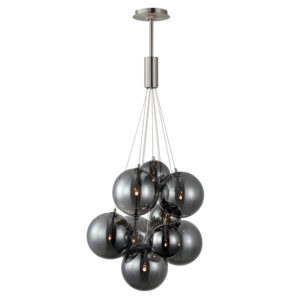 ET2 Lighting Burst 9-Light LED Pendant - Smoke