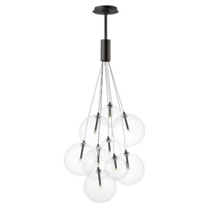 ET2 Lighting Burst 9-Light LED Pendant - Clear