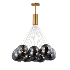 ET2 Lighting Burst 20-Light LED Pendant - Smoke
