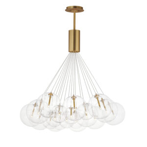 ET2 Lighting Burst 20-Light LED Pendant - Clear