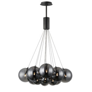 ET2 Lighting Burst 12-Light LED Pendant - Smoke