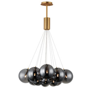 ET2 Lighting Burst 12-Light LED Pendant - Smoke