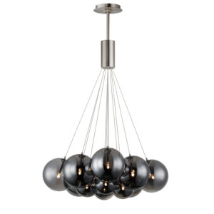 ET2 Lighting Burst 12-Light LED Pendant - Smoke