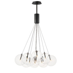 ET2 Lighting Burst 12-Light LED Pendant - Clear