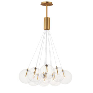 ET2 Lighting Burst 12-Light LED Pendant - Clear