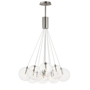 ET2 Lighting Burst 12-Light LED Pendant - Clear