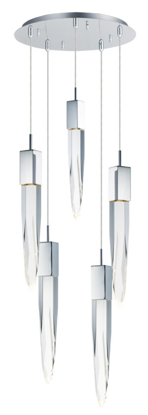 ET2 Lighting Quartz 5-Light LED Pendant