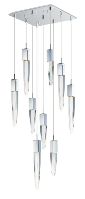 ET2 Lighting Quartz 9-Light LED Pendant