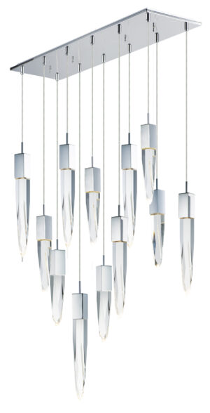 ET2 Lighting Quartz 12-Light LED Pendant