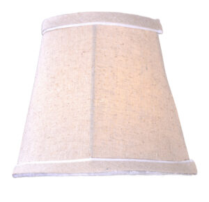 Maxim Lighting Flax Fabric Shade, 3.94"T x 6.3"B x 5.51"H
