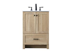 24 Inch Single Bathroom Vanity In Mango Wood