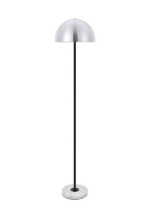 Forte 1 light brushed nickel Floor lamp
