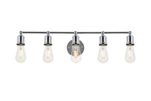 Serif 5 light chrome Wall Sconce