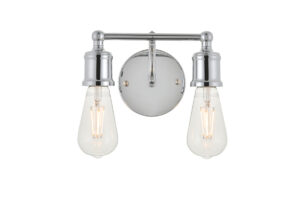 Serif 2 light chrome Wall Sconce