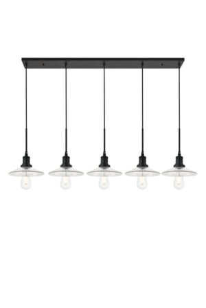 Waltz 5 light black Pendant