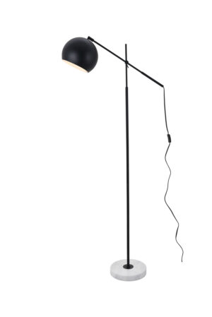 Aperture 1 light Black Floor lamp