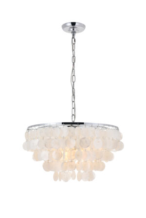 Selene 4 light Chrome Pendant
