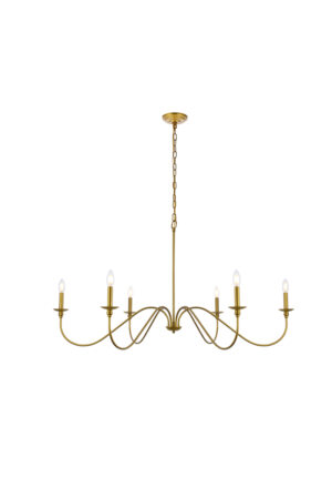 Rohan 48 inch chandelier in brass