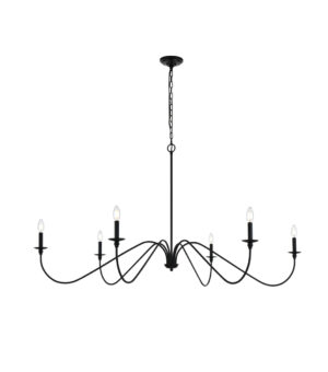 Rohan 60 inch chandelier in Matte Black