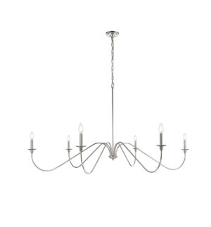 Rohan 60 inch chandelier in Polished Nickel