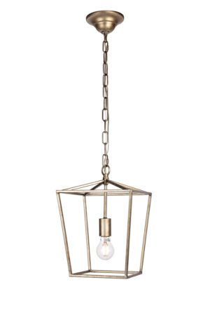 Maddox Collection Pendant D9.75 H14.5 Lt:1 Vintage Silver Finish
