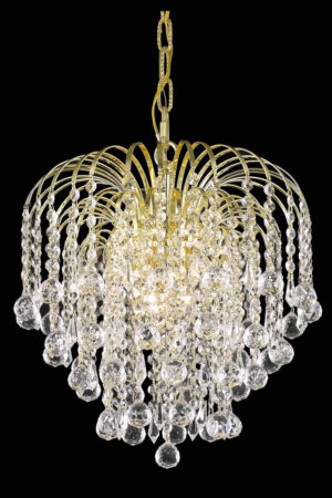 Addison Collection Pendant D14in H12in Lt:3 Gold Finish