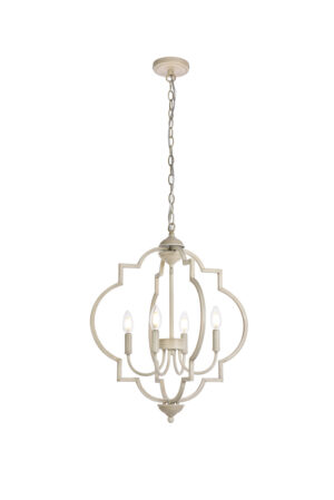 Sandara 4 lights pendant in weathered dove