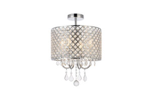 Elise 14 inch flush mount in chrome