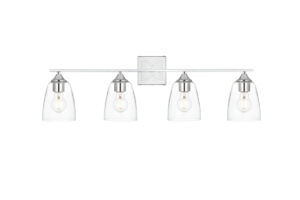 Harris 4 light Chrome and Clear Bath Sconce