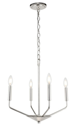 Enzo 4 light Chrome pendant