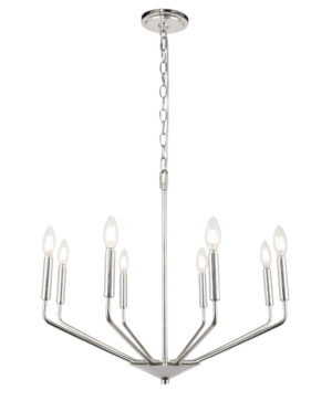 Enzo 8 light Chrome pendant