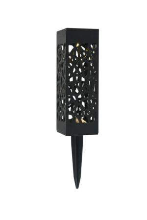 Outdoor black LED 3000K pathway light in pack of 8