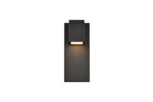 Raine Integrated LED wall sconce in black