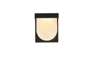 Raine Integrated LED wall sconce in black