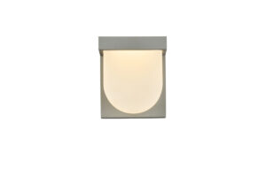 Raine Integrated LED wall sconce in silver