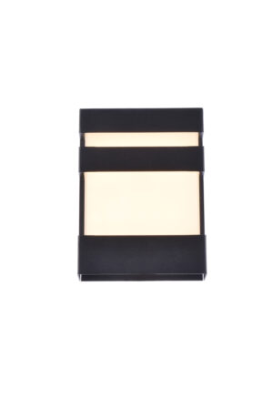 Raine Integrated LED wall sconce in black