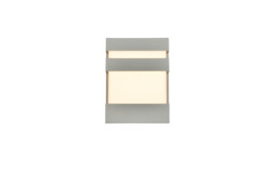 Raine Integrated LED wall sconce in silver