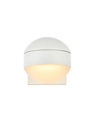 Raine Integrated LED wall sconce in white