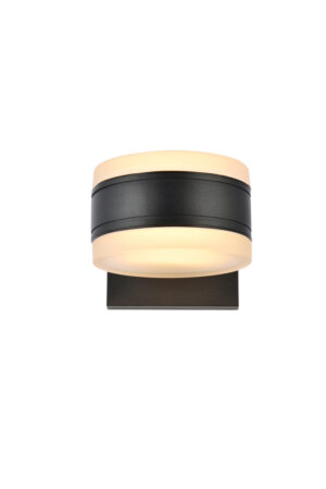 Raine Integrated LED wall sconce in black