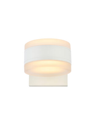 Raine Integrated LED wall sconce in white